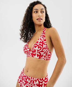 Haut de maillot de bain triangle avec mousses amovibles femme vue1 - GEMO (PLAGE) - GEMO