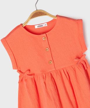 Robe bébé fille avec haut boutonné et jupe large vue2 - GEMO(BEBE DEBT) - GEMO