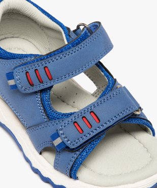 Sandales sport bébé garçon colorées à scratchs vue6 - GEMO(BEBE DEBT) - GEMO