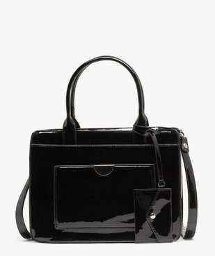 Sac femme rigide en matière vernie vue1 - GEMO (ACCESS) - GEMO