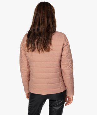 Doudoune femme au matelassage fin et col rond vue3 - GEMO(FEMME PAP) - GEMO