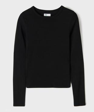 Tee-shirt col rond uni fille vue1 - GEMO 4G FILLE - GEMO
