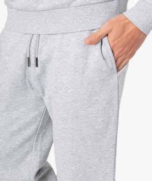 Pantalon de jogging homme molletonné vue2 - GEMO 4G HOMME - GEMO