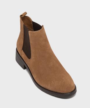 Chelsea boots femme Tanéo vue5 - TANEO - GEMO