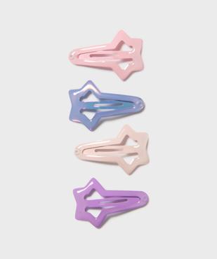 Barrettes cheveux clic-clac étoiles fille (lot de 4) vue2 - GEMO (ACCESS) - GEMO