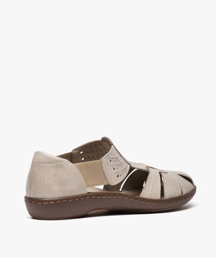 Chaussures femme confort à brides élastiquées vue4 - GEMO(URBAIN) - GEMO