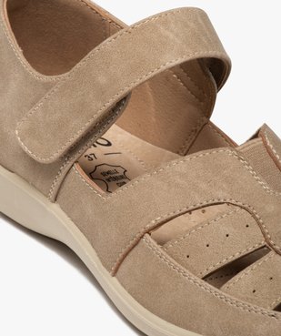 Chaussures confort à brides fermeture scratch femme vue6 - G'FLEX - GEMO
