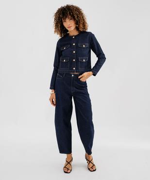 Veste en jean femme  vue4 - GEMO 4G FEMME - GEMO