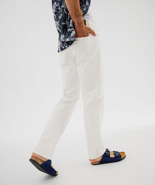 Pantalon en coton coupe Regular homme vue5 - GEMO 4G HOMME - GEMO