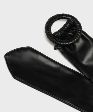 Ceinture large et souple à boucle ronde femme vue2 - GEMO (ACCESS) - GEMO
