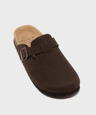 Sabots en suédine à semelle intérieure cuir anatomique femme - Follow Me vue5 - FOLLOW ME - GEMO