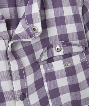 Chemise garçon à carreaux avec manches retroussables vue2 - GEMO (ENFANT) - GEMO