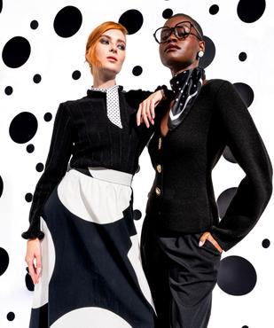 Jupe longue à larges pois femme vue5 - GEMO(FEMME PAP) - GEMO