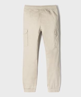Pantalon en toile coupe jogger slim garçon vue6 - GEMO 4G GARCON - GEMO