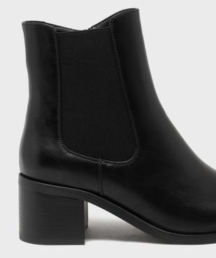 Boots Chelsea zippées à talon haut femme - Valentina Baldano vue6 - VALENTINA BALDA - GEMO