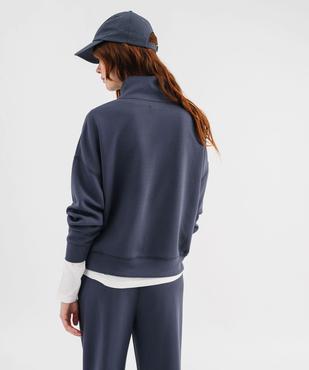 Sweat en maille souple à col zippé femme vue3 - GEMO(FEMME PAP) - GEMO