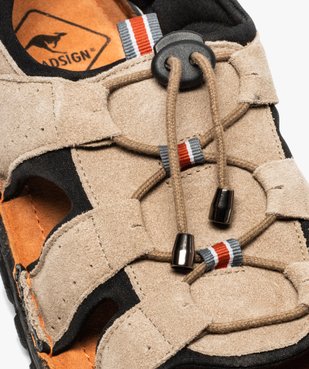Sandales homme tout terrain dessus cuir - Roadsign vue6 - ROADSIGN - GEMO