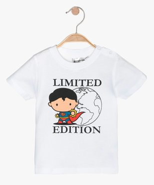 Tee-shirt bébé garçon à manches courtes - Justice League imprimé Superman vue1 - DC COMICS - GEMO