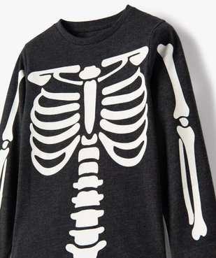 Tee-shirt garçon à manches longues motif squelette phosphorescent vue3 - GEMO (ENFANT) - GEMO