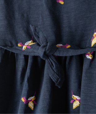 Robe bébé fille sans manches à motif oiseaux vue2 - GEMO(BEBE DEBT) - GEMO