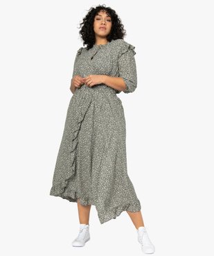 Blouse femme à plastron à imprimé floral vue5 - GEMO (G TAILLE) - GEMO