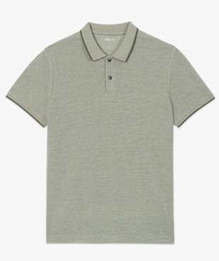 Polo homme à manches courtes avec finitions fantaisie vue4 - GEMO (HOMME) - GEMO
