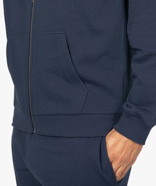 Sweat homme à capuche contenant du coton bio vue2 - GEMO C4G HOMME - GEMO