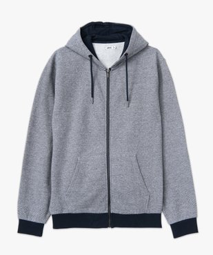 Sweat zippé à capuche homme vue7 - GEMO 4G HOMME - GEMO