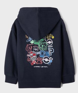 Sweat à capuche imprimé devant et dos garçon - Pokémon vue3 - POKEMON - GEMO