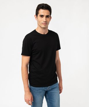 Tee-shirt à manches courtes et col rond homme vue3 - GEMO 4G HOMME - GEMO