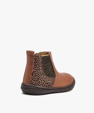Boots bébé fille dessus cuir irisé façon Chelsea - Bopy vue4 - BOPY - GEMO