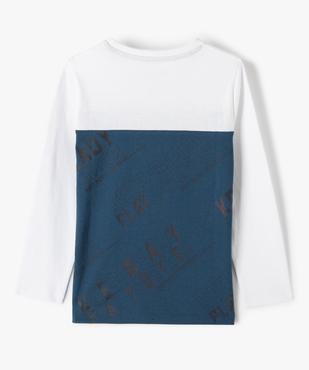 Tee-shirt manches longues graphique garçon vue3 - GEMO (ENFANT) - GEMO