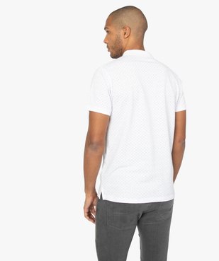 Polo homme à manches courtes et motifs vue3 - GEMO C4G HOMME - GEMO