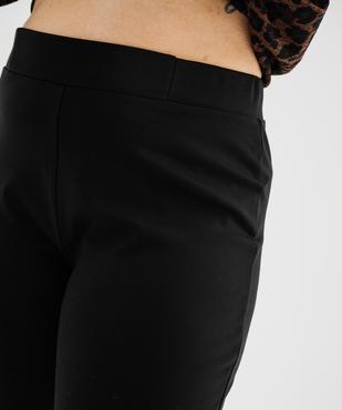 Legging uni avec large ceinture élastique femme grande taille vue2 - GEMO (G TAILLE) - GEMO