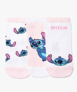 Chaussettes fille ultra courtes avec motif Stitch (lot de 3) - Disney vue1 - LILO & STITCH - GEMO