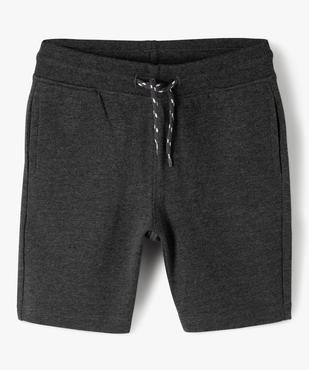 Bermuda en maille avec intérieur molletonné garçon vue1 - GEMO (ENFANT) - GEMO