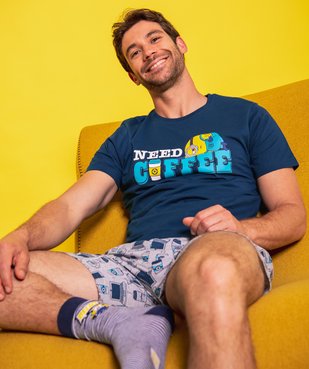 Pyjashort homme avec message – Les Minions 2 vue6 - NBCUNIVERSAL - GEMO
