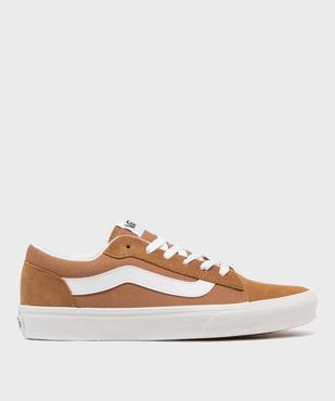 Baskets basses en cuir et textile homme - Vans vue1 - VANS - GEMO