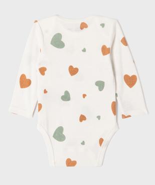 Bodies manches longues bébé fille avec col américain (lot de 3) vue9 - GEMO 4G BEBE - GEMO