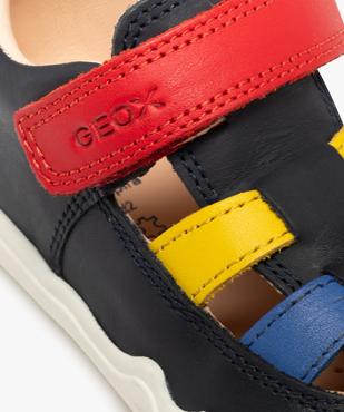 Chaussures imprimées respirantes à scratch bébé garçon  - Geox vue6 - GEOX - GEMO