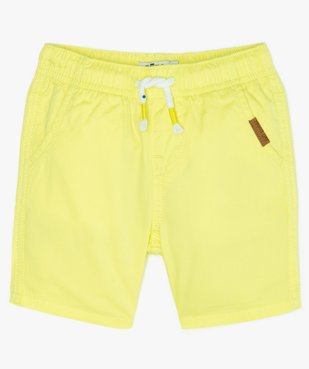 Bermuda bébé garçon en toile unie vue2 - GEMO(BEBE DEBT) - GEMO
