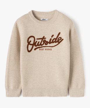 Pull garçon en maille fine 100% coton vue1 - GEMO (ENFANT) - GEMO
