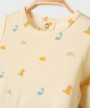 Pyjama dors-bien à pont-dos en jersey de coton imprimé bébé vue2 - GEMO 4G BEBE - GEMO