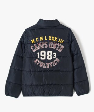 Blouson garçon matelassé avec manches amovibles- Camps United vue5 - CAMPS UNITED - GEMO