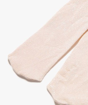 Collants bébé fille en voile pailleté vue2 - GEMO(BEBE DEBT) - GEMO