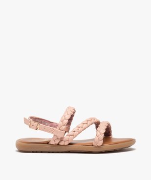 Nu-pieds fille à brides tressées unies vue1 - GEMO (ENFANT) - GEMO