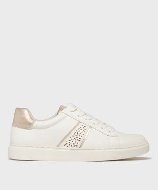 Baskets basses avec touches métallisées femme - Valentina Baldano vue2 - VALENTINA BALDA - GEMO