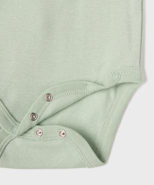 Body à manches courtes et fermeture devant à motifs dinosaures bébé garçon (lot de 3) vue3 - GEMO 4G BEBE - GEMO