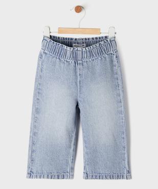 Jean léger coupe ample avec taille ajustable bébé fille vue1 - GEMO(BEBE DEBT) - GEMO