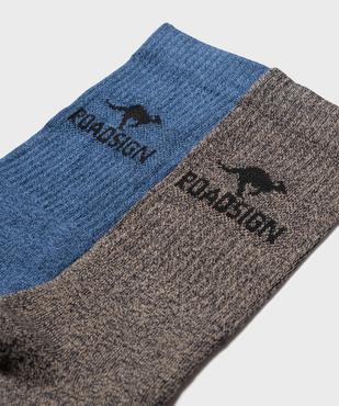 Chaussettes épaisses tige haute homme - Roadsign (lot de 2) vue2 - ROADSIGN D - GEMO